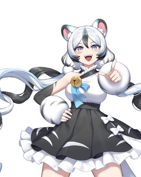 백호 소녀 모습